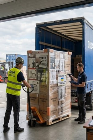 Перевезення товарів для кафе з Хорватії